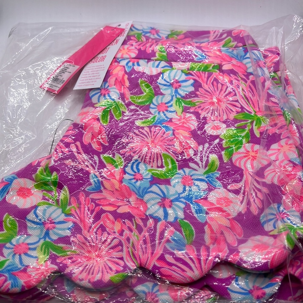 NWT Lilly Pulitzer 5”Buttercup Knit Shorts. Color:Amethyst Moms The World.Size 0 - Picture 7 of 8